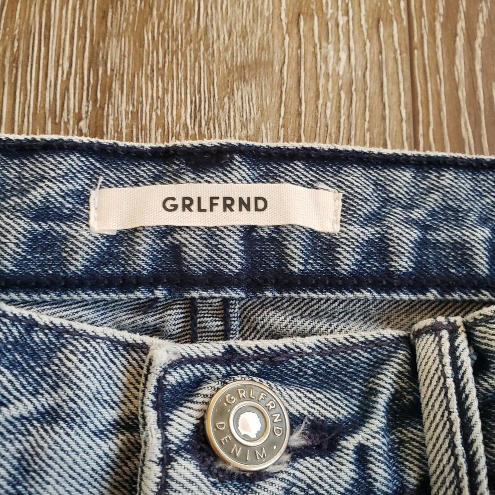 GRLFRND Karolina High Waist Tapered Leg Jean Women’s Size 25 In After The Storm. - Picture 8 of 11